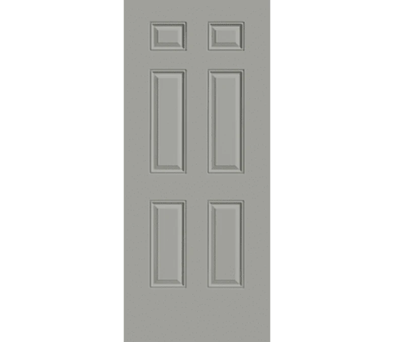 Eugene 6 Panel Steel Entry Door