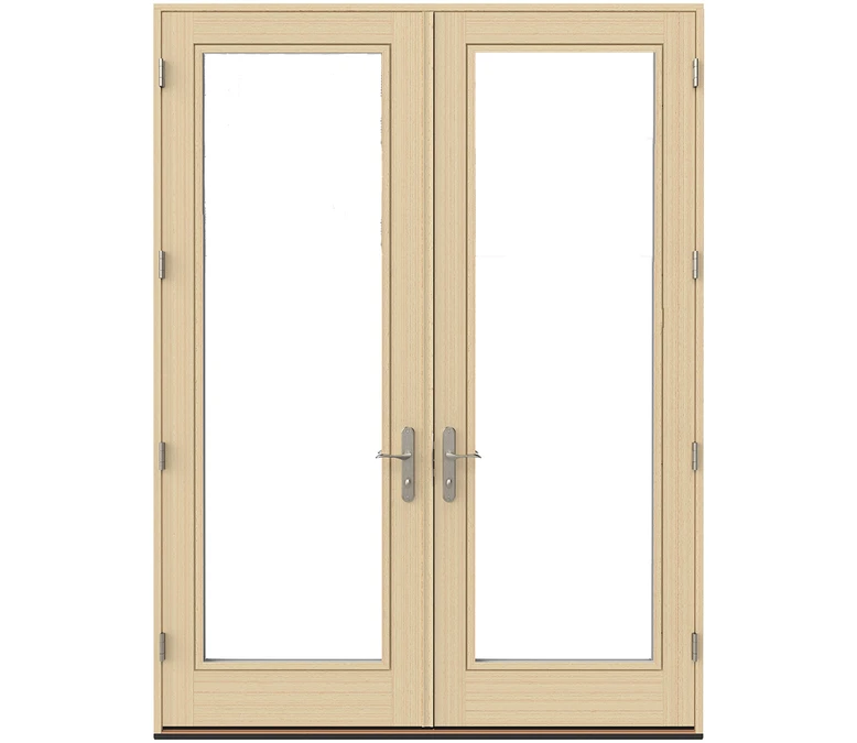 Eugene Pella Lifestyle Series Wood Double Hinged Patio Doors